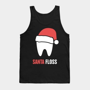 Santa Floss – Cute Christmas Dentist Design Tank Top